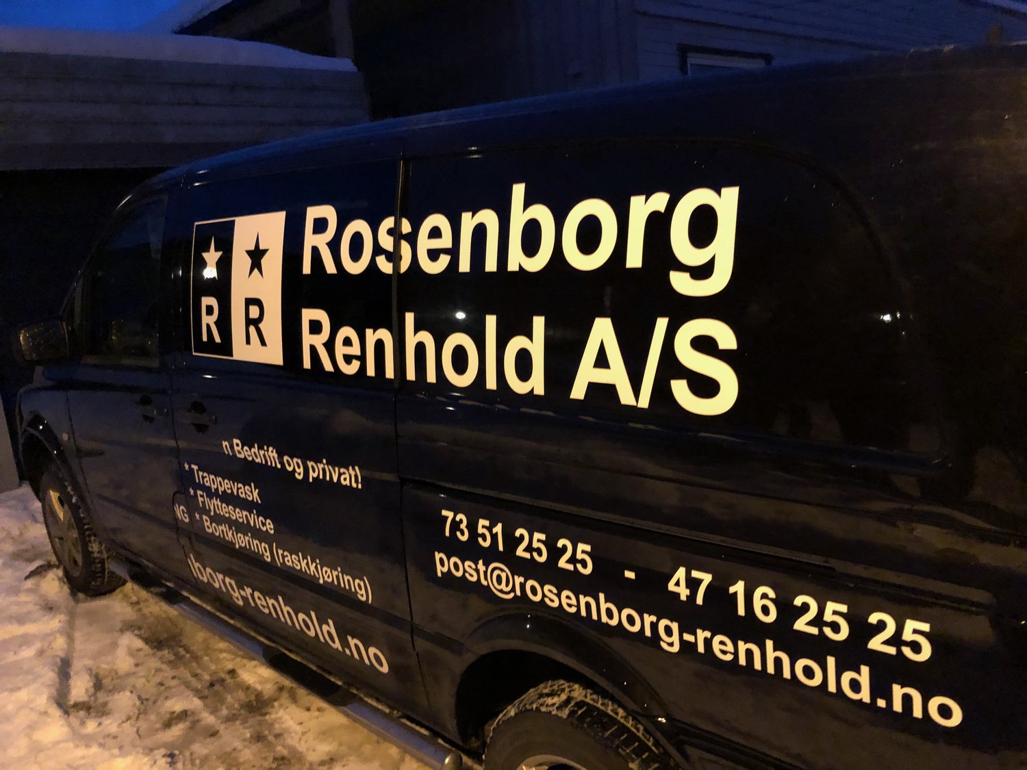 Rosenborg Renhold sin flyttebil